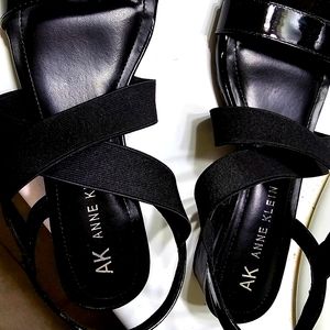 Anne Klein patent leather sandals